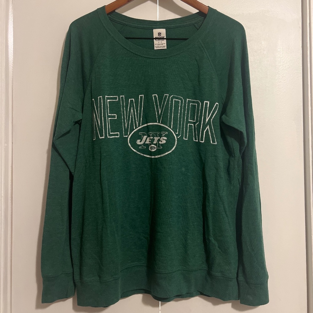 PINK VICTORIA SECRETS NY JETS SWEATER
